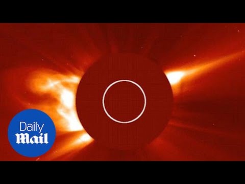 The moment a Kreutz sungrazing comet plunges into the sun - Daily Mail