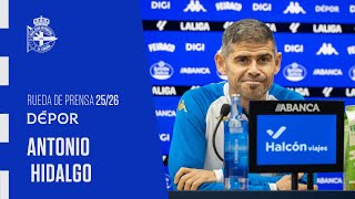 Rueda de prensa de Antonio Hidalgo previa al FC Andorra - Dépor