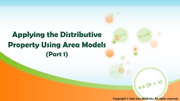 Applying the Distributive Property Using Area Models (Part 1)