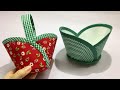 ✳️ How to Sew a Beautiful Basket Bag from Fabric/Multi sewing techniques /DIY Bag