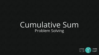 Problem Solving - Cumulative Sum - YAGs