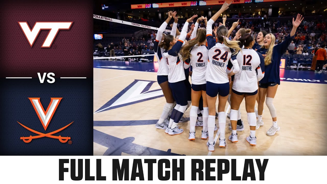 Virginia Tech vs. Virginia Full Match Replay | 2025 ACC Volleyball
