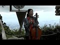 20260507水谷川優子さん金剛山山頂チェロ奉納演奏