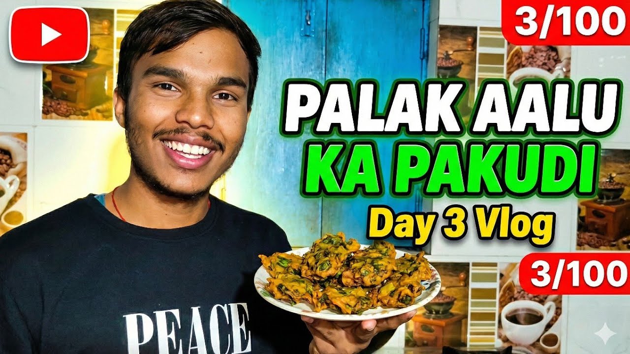 Palak Aalu ka Pakudi bana diya 😯 // How to Make Pakudi?