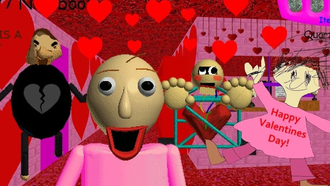 baldi basics valentine's day baldi basics android mods - YouTube