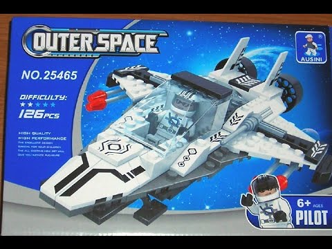 Ausini Outer Space Review MOC: White Starfighter Set 25465