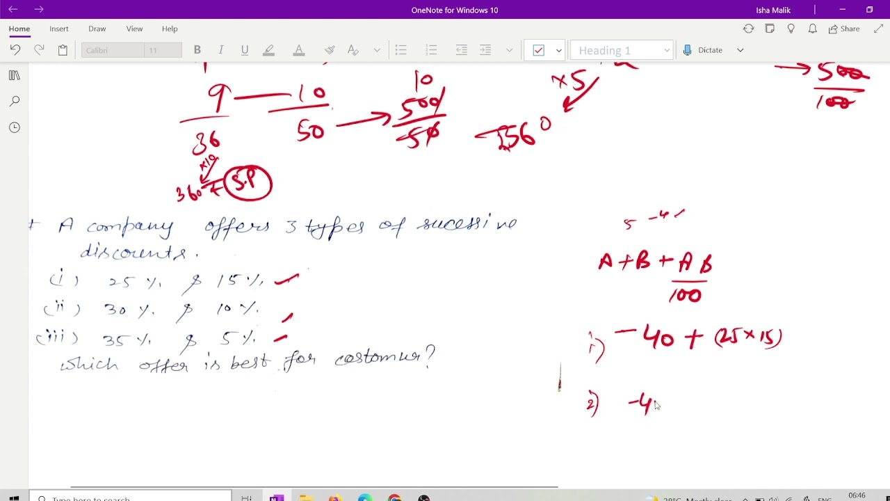 Discount(lec-7)||HTET aptitude series||