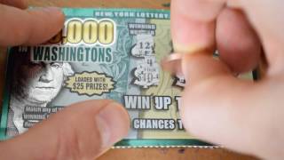 NY Lottery Scratch Off Ep 8.5000$ IN WASHINGTONS- BIG WINNER?!! (ASMR whispering/soft talking) screenshot 2