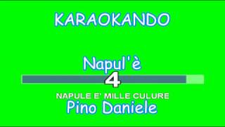 Video thumbnail of "Karaoke italiano - Napule è - Pino Daniele - ( testo )"