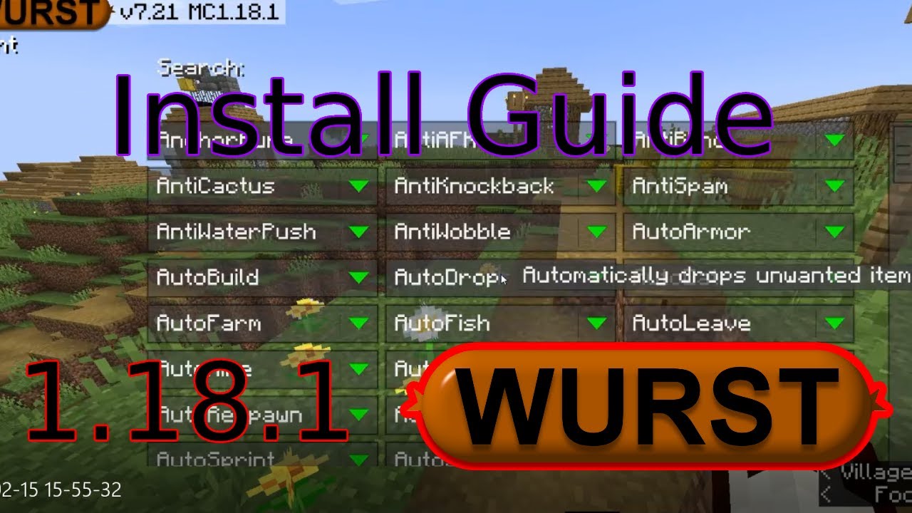 Minecraft 1.19.3 Wurst Hacked Client Downloads 