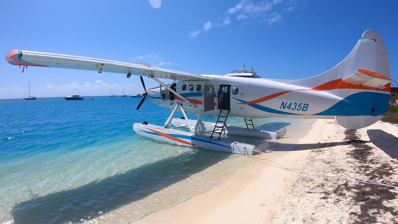 Seaplane to Dry Tortugas Island with Barefoot Pilot ~ Ep 25