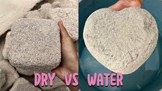 ASMR | 2 in 1 | 🫀White Grainy Cement Dry and Cement Grains Water Crumbling | satisfaction package 