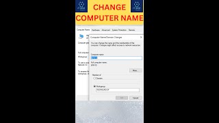 Change hostname in Windows PC | Change Computer name | #shorts