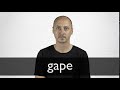 Meaning of gape with pronunciation - English 2 Bangla / English