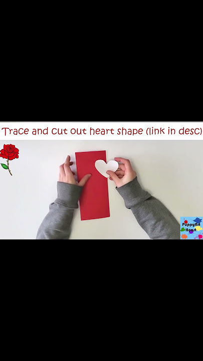 How to Make a Flower Card // Mother's Day //  Valentine's Day💐💖 #Shorts