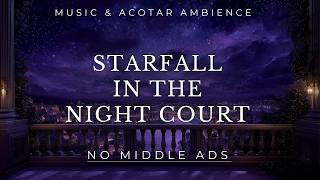 Fantasy Reading Music ✨ Starfall in Velaris | Night Court Balcony Ambience (3 Hours) screenshot 5