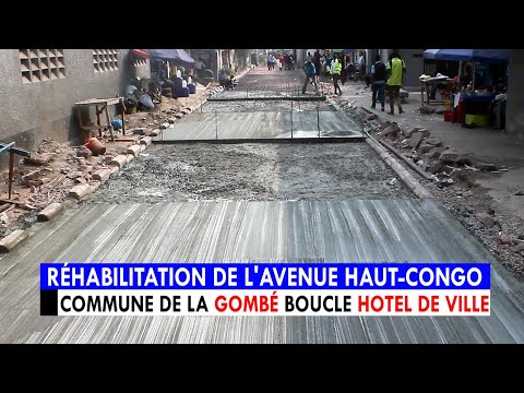 ?% ZÉRO TROU : RÉHABILITATION DE L'AVENUE HAUT-CONGO DANS LA COMMUNE DE GOMBE /BOUCLE HÔTEL DE VILLE