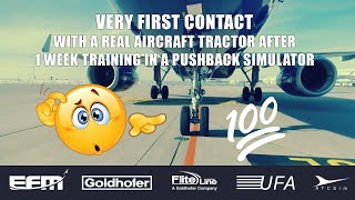 VERY FIRST PUSHBACK AFTER 1 WEEK SIM TRAINING