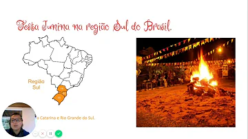 Como é comemorada a festa junina na região sul?