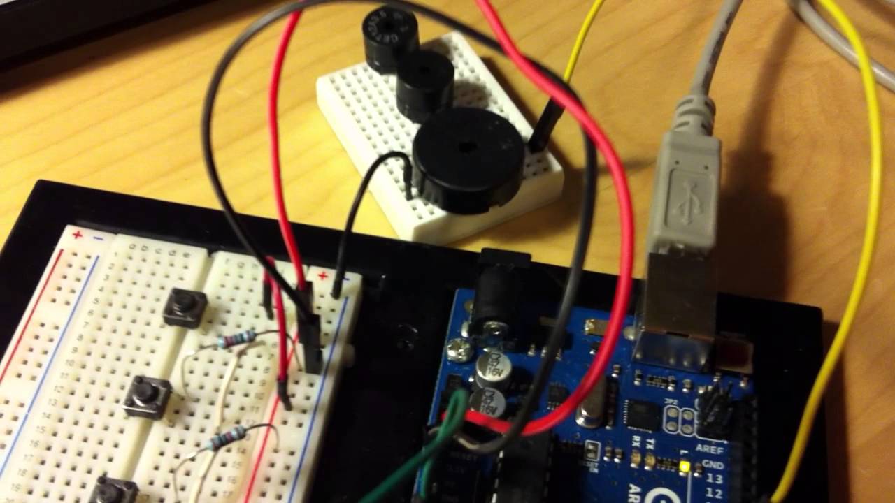 Arduino buzzer super mario theme song - YouTube