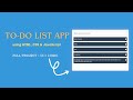 JavaScript To-Do List Project for Beginners | Full Step-by-Step Tutorial