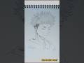 how to draw yuji modulo #jjk #jujutsukaisen #drawing #yuji #sketch #video #shorts #art #anime #draw