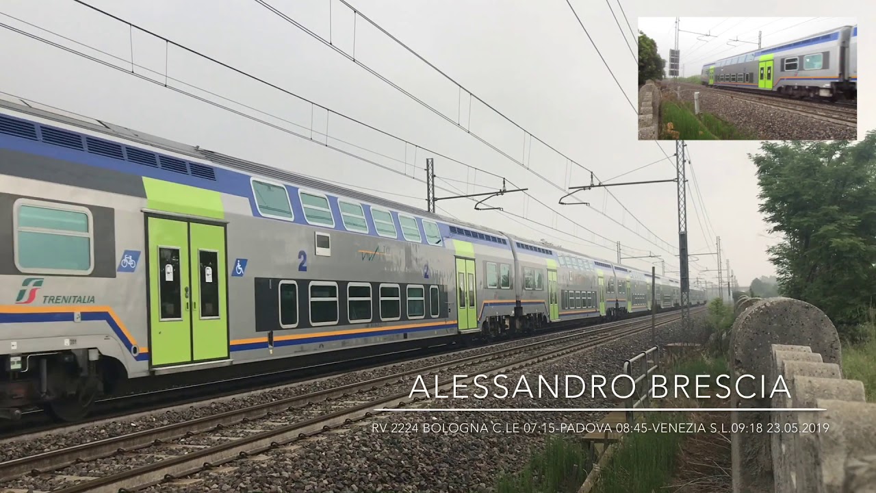 TRENITALIA REGIONALE VELOCE 2224 BOLOGNA C.LE 0715PADOVA 0845