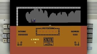 Knötie in Cave on the Commodore 64