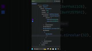 Flutter Gradient Button UI | Flutter UI Trick #flutter #shorts