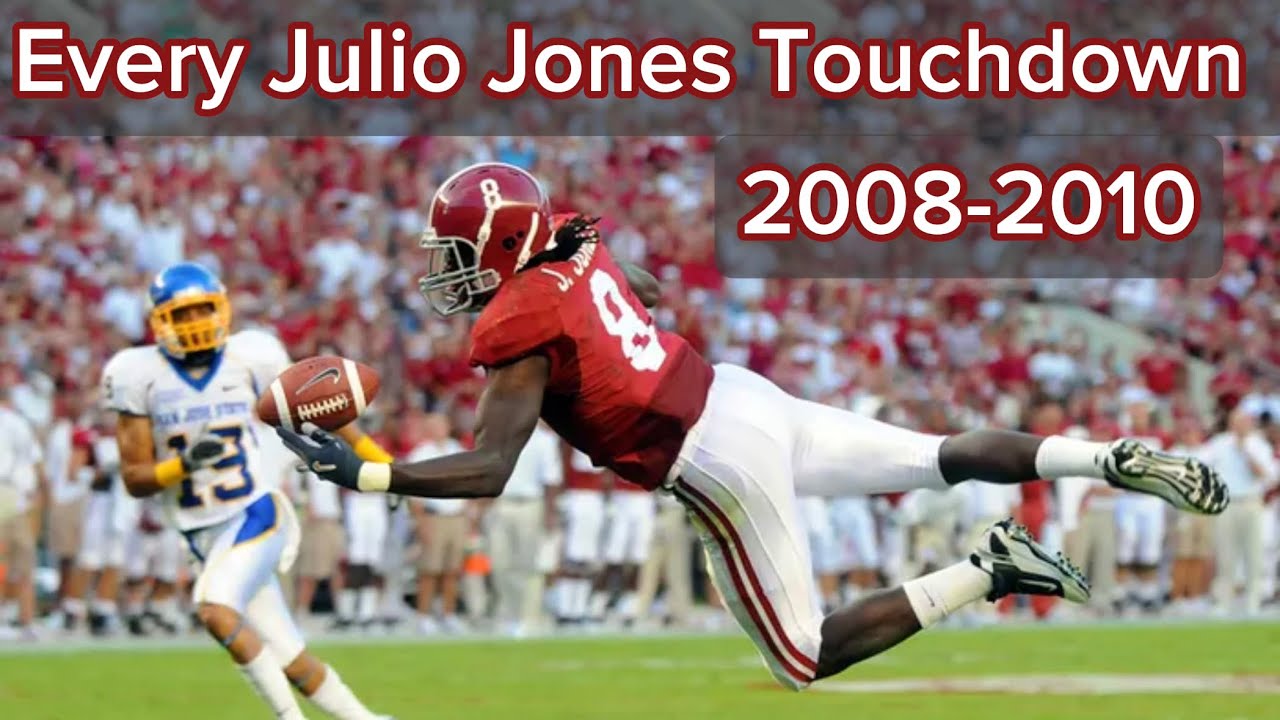 Every Julio Jones Touchdown at Alabama (2008-2010) [4K]
