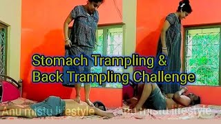Stomach Trampling & Back Trampling Challenge #challengevideo