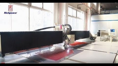Richpeace Down Jacket Sewing by Non stop Automatic Sewing Machine