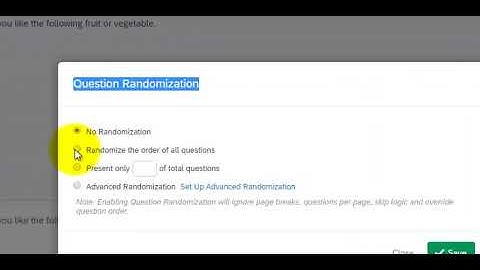 Qualtrics question randomization