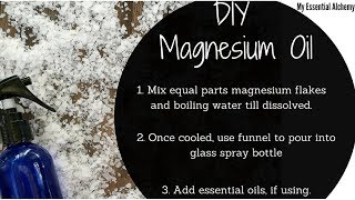 Make your own Magnesium Oil with 2 ingredients!