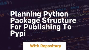 Planning python package structure for publishing to pypi