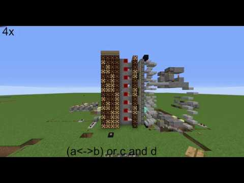 Truth table generator in Minecraft