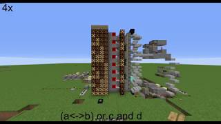 Truth table generator in Minecraft