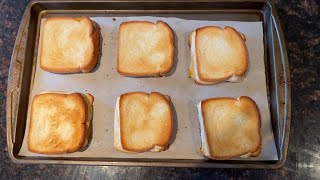 Grilled Cheese In The Oven - Easy Baked Grill Cheese Recipe