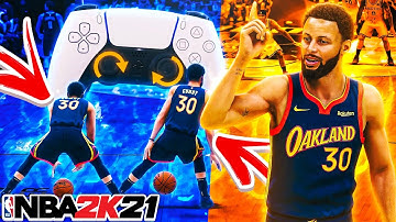 CURRY SLIDE COMBOS GLITCHY DRIBBLE MOVE NBA 2K21! CURRY SLIDE BEHIND THE BACK TUTORIAL 2K21 NEXT GEN