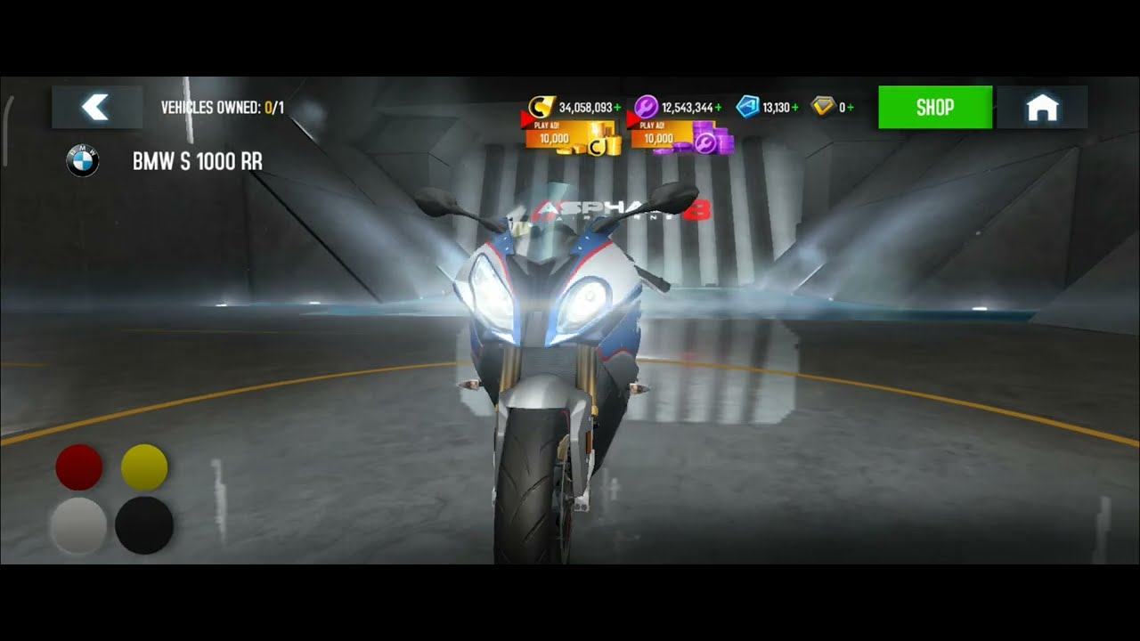 Asphalt 8 BMW S1000R Tuning and first race