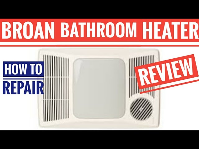 Broan-NuTone 100HFL Directionally-Adjustable Bath Fan with Heater and Fluorescent Light