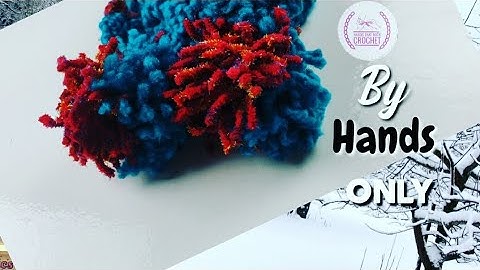 POM POM TWO COLOURS ||| handsthatrockcrochet 💜