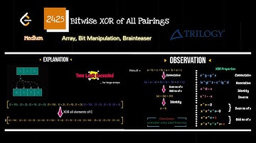 Leetcode 2425  Bitwise XOR of All Pairings