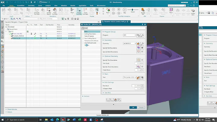 Siemens NX 2206    How To Edit Toolpath Configuration