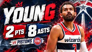 Trae Young 2 pts 8 asts vs Pistons 2026 Preseason