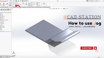 #how to use Jog tool from sheet metal || #solidworkstutorial