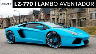 Lambo Aventador on Staggered LZ-770 by Lexani Forged