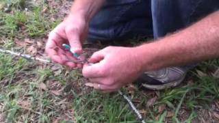 How to fix the braille tuck lines on a cast net