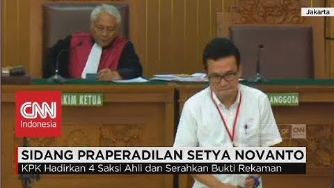 KPK Hadirkan Saksi Baru di Sidang Praperadilan Setya Novanto
