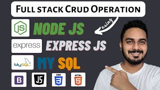 NodeJs and MySQL CRUD operation in Hindi | Step by Step